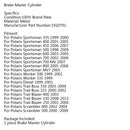 Hlavní brzdový válec pro Polaris Sportsman 500 600 700 Worker 500 335 Diesel Generic