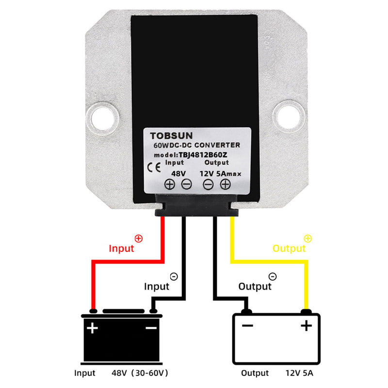 Wasserdicht 48 V bis 12 V 5a 60W Schritt nach unten DC/Gleichstrom -Stromwandlerregler