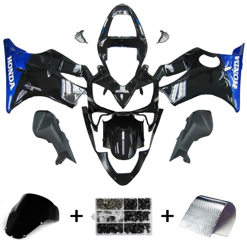 Amotopart Honda CBR600 F4i 2001-2003 Juego de carenado Cuerpo Plástico ABS