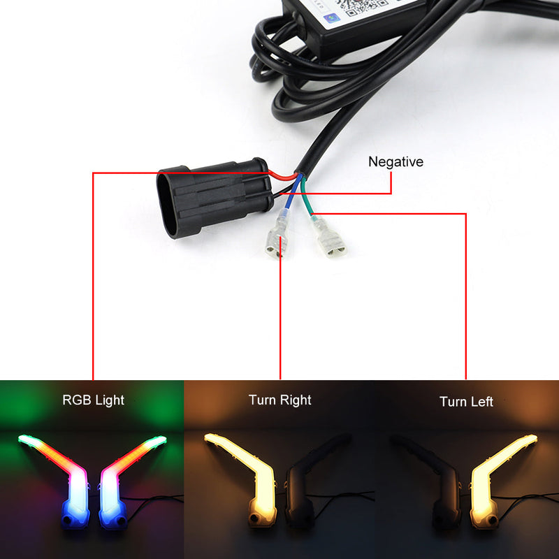 Can Am Maverick X3 MAX 2017-2023 Luz intermitente delantera RGB RGB