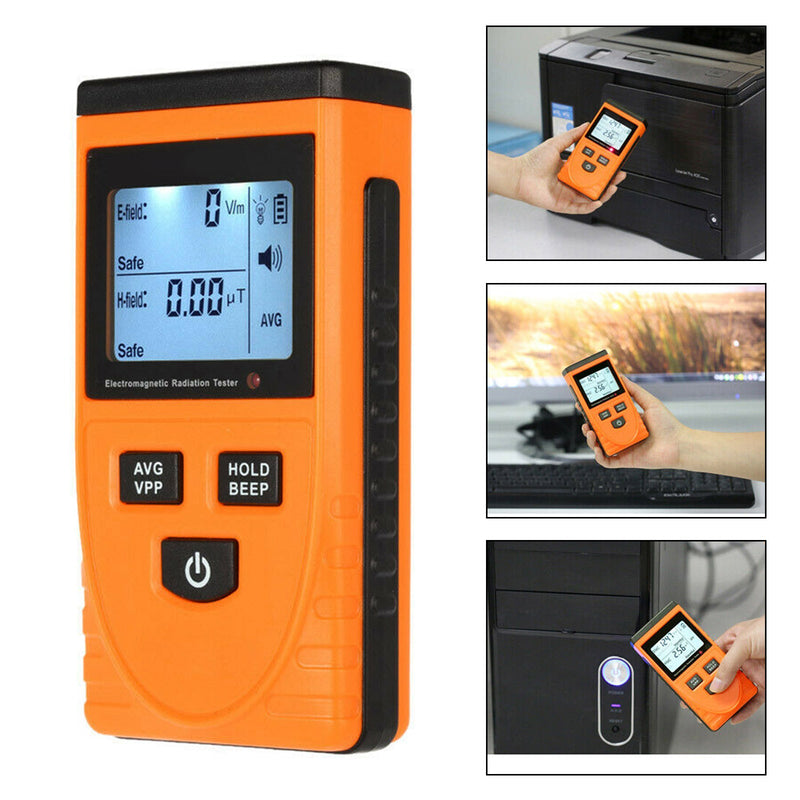 Digitaler LCD-Elektromagnetfeld-Strahlungsdetektor EMF-Meter-Dosimeter-Tester