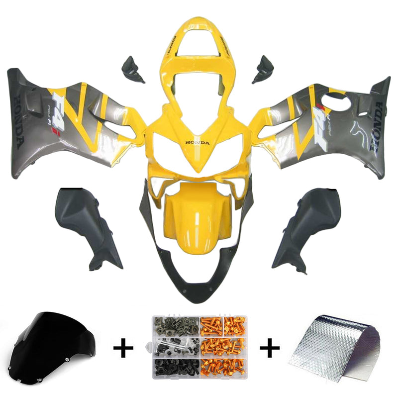 Amotopart Honda CBR600 F4i 2001-2003 Juego de carenado Cuerpo Plástico ABS