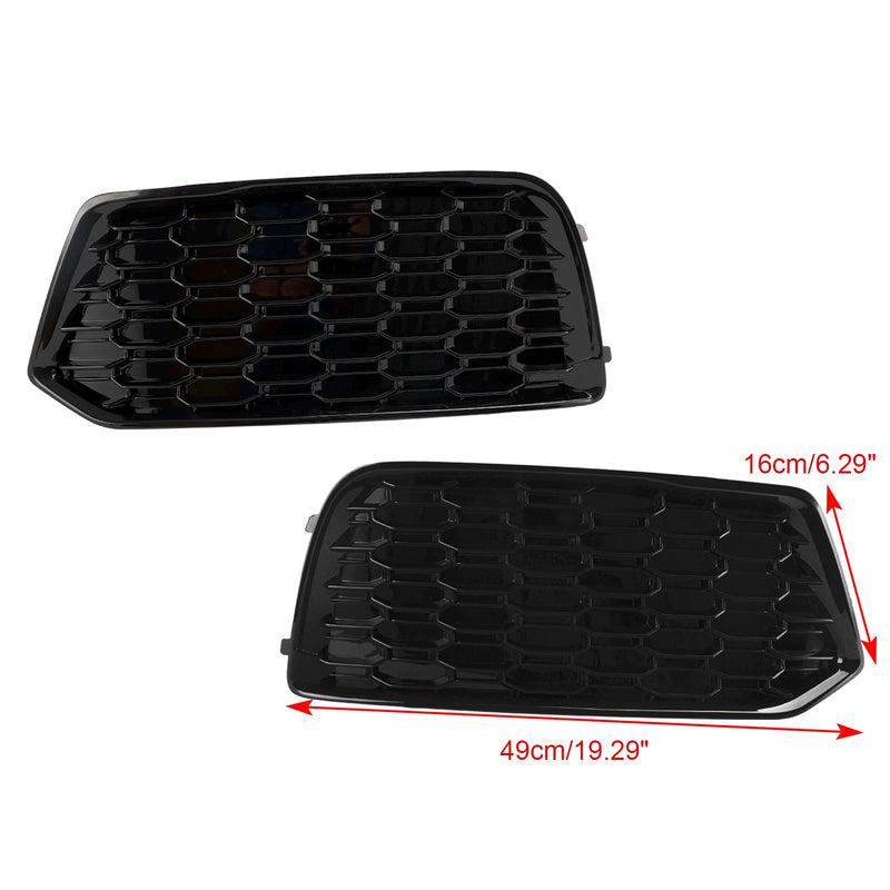 Audi Q5 2018-2022 Mesh 2PCS främre stötfångarhölje Grill Grill Bezel Insats