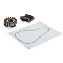 Magneto Stator + Spannungsgleichrichter + Dichtung für Kawasaki 17-21 Z650 Ninja/Versys 650 Generic