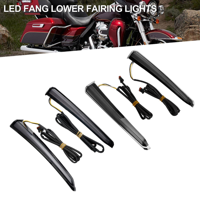 45801 LED Catch Under Fairing Lights for Touring Road Glide 2014-2023