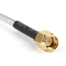 10 st SMA hane till SMA hane RF förlängning koaxial pigtail halvstyv kabel RG402 30cm