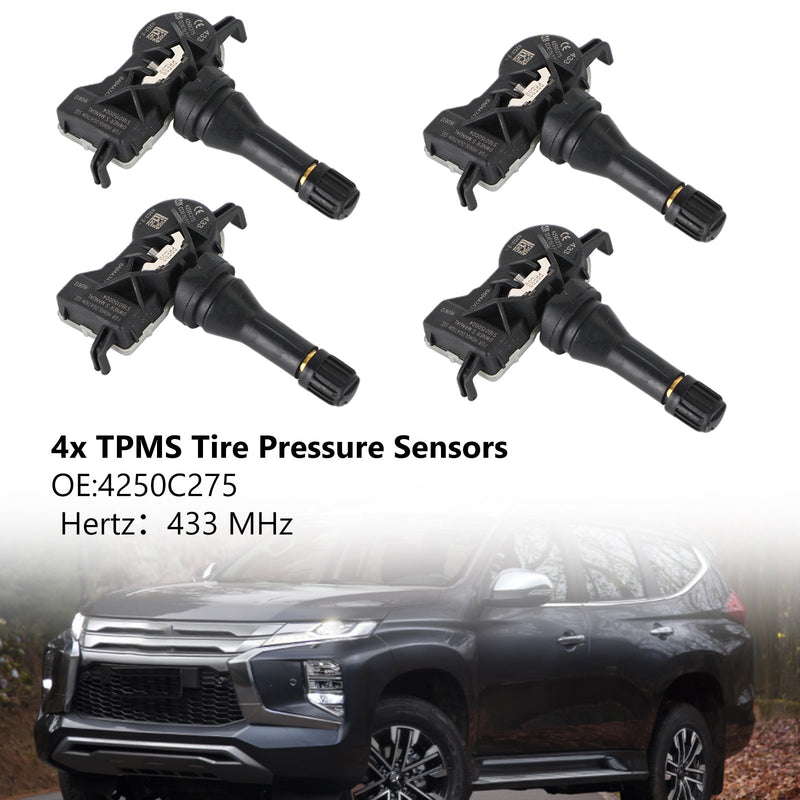 4x TPMS Reifendrucksensor 4250C275 für Mitsubishi Attrage Mirage Pajero Generic