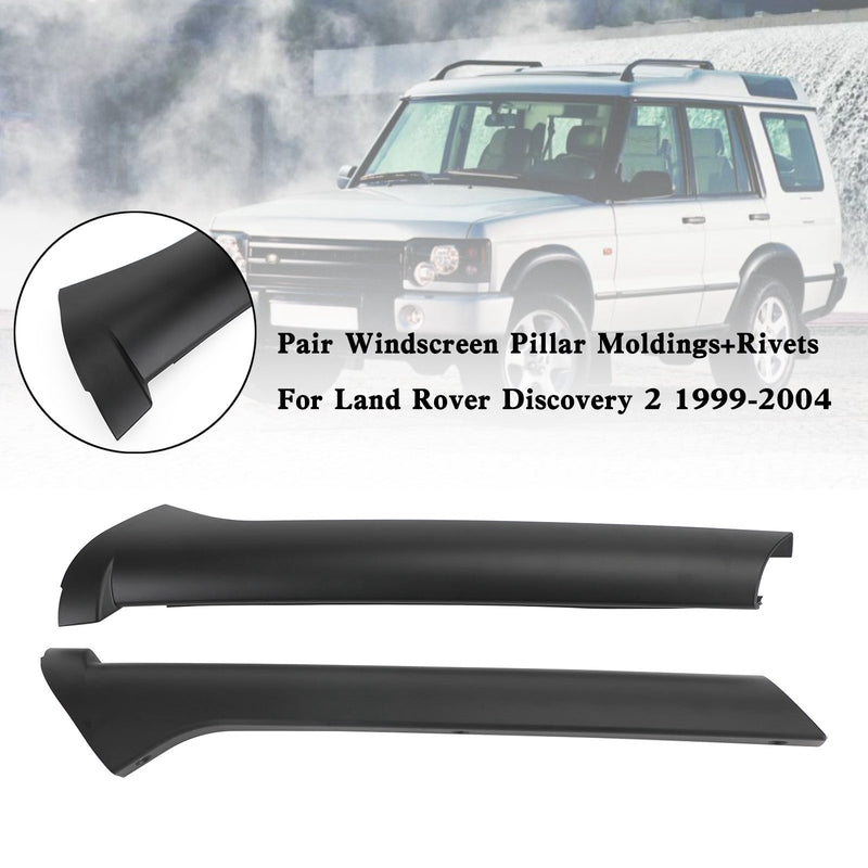 Par de molduras de pilares de parabrisas para Land Rover Discovery 2 1999-2004