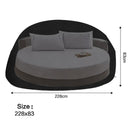 Vodotěsný Potah venkovního nábytku na pohovku pro velké zatížení Lehátko Zahradní terasa Kulatý