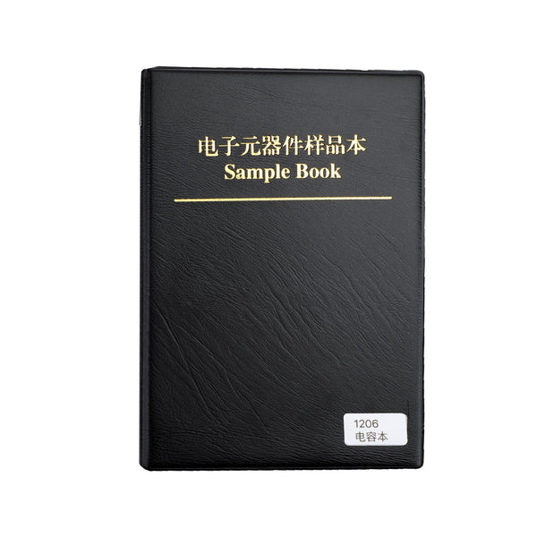 Livro de amostras de capacitores SMD1206 80 valores * 25pcs = 2000pcs Kit de capacitores SMD