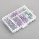 158X Motocykl Sportbike Sada šroubů šroubů na čelní sklo Upevňovací svorka Šroub fialový