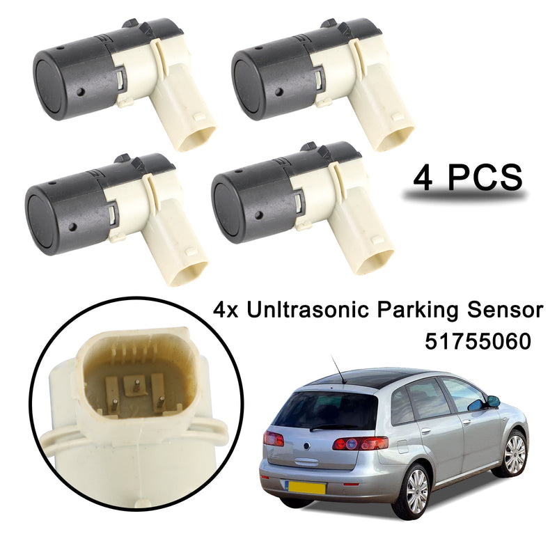 4x PDC Ultraschall Parksensor für Alfa Romeo 147 156 159 166 Brera Spider Generic