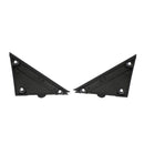 Faixas de cobertura dos retrovisores esquerdo e direito em preto brilhante para Fiat 500 2012-2017 Genérico