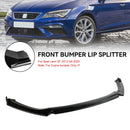 Spoiler delantero negro brillante Performance para Seat Leon 5F 2012-2020