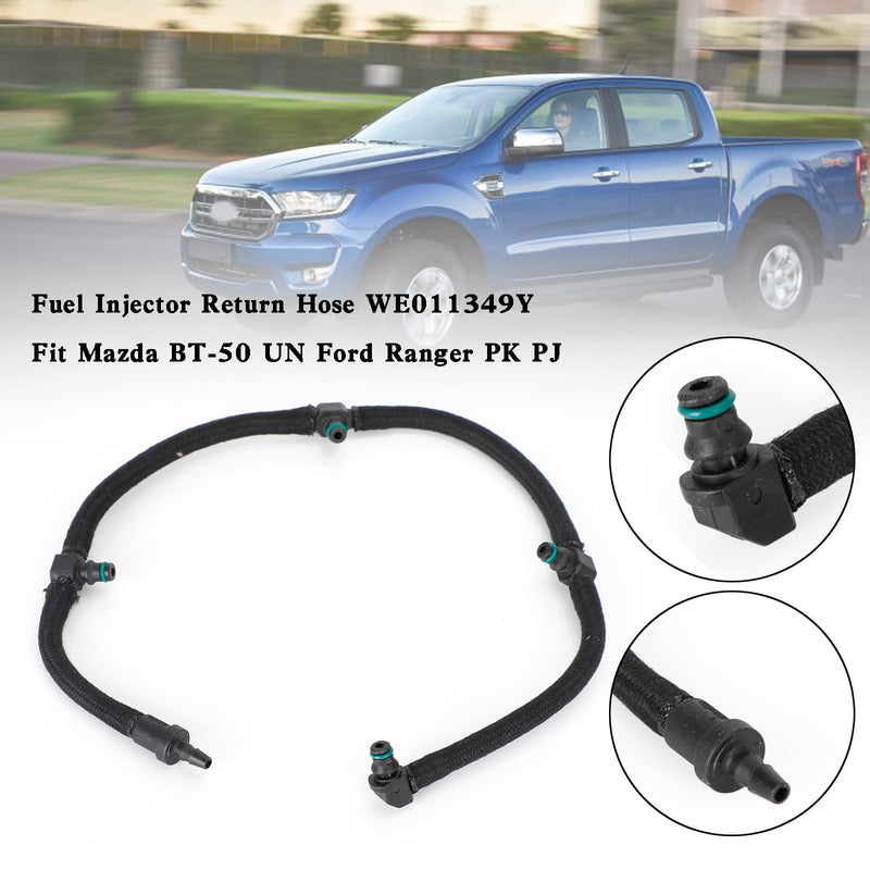 Manguera de retorno del inyector de combustible WE011349Y compatible con Mazda BT-50 UN Ford Ranger PK PJ genérico