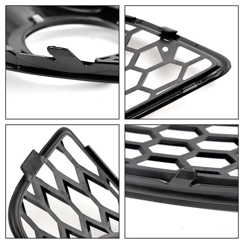 Audi A3 8P 2009-2013 Honeycomb Bumper Front Tåkelys Grill Grille Cover.