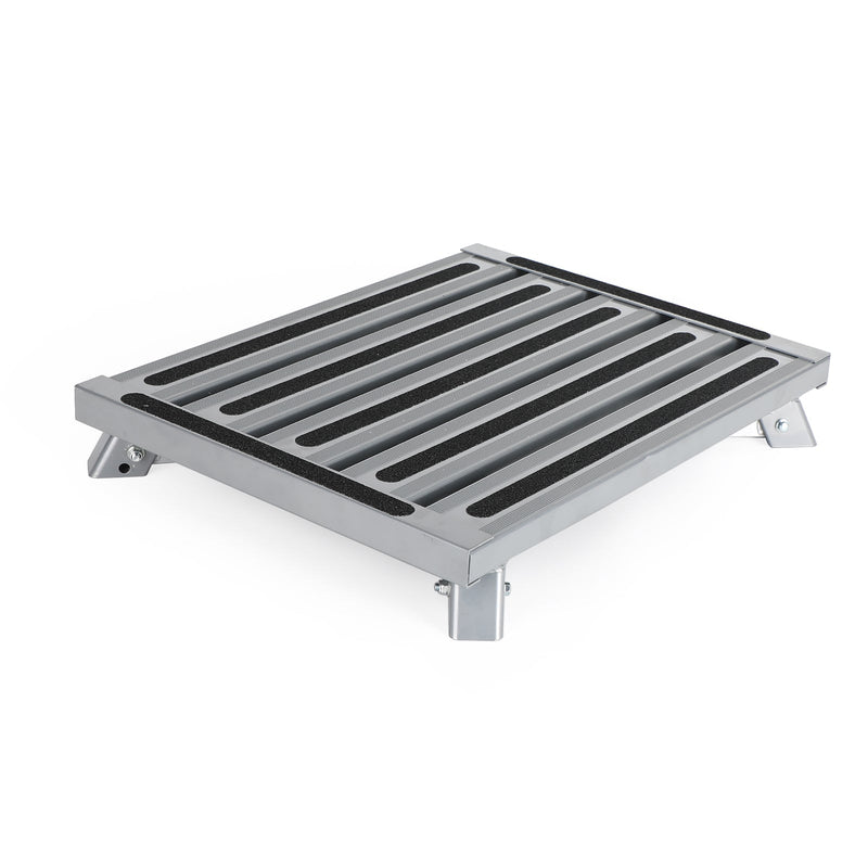 Plataforma plegable de aluminio, taburete para RV, remolque, Camper, escalera de trabajo portátil