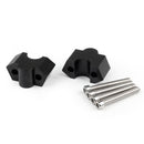 Aluminium 7/8 Zoll 22 mm Motorrad-Lenker-Riser-Montageklemmen für Kawasaki Z250 BLK Generic