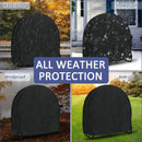 Log Hoop Rack Cover Verschluss wasserdicht wetterfest für runden Brennholzhalter