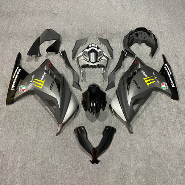 Kit de carenagem Amotopart Kawasaki EX300 Ninja300 2013-2017 corpo plástico ABS