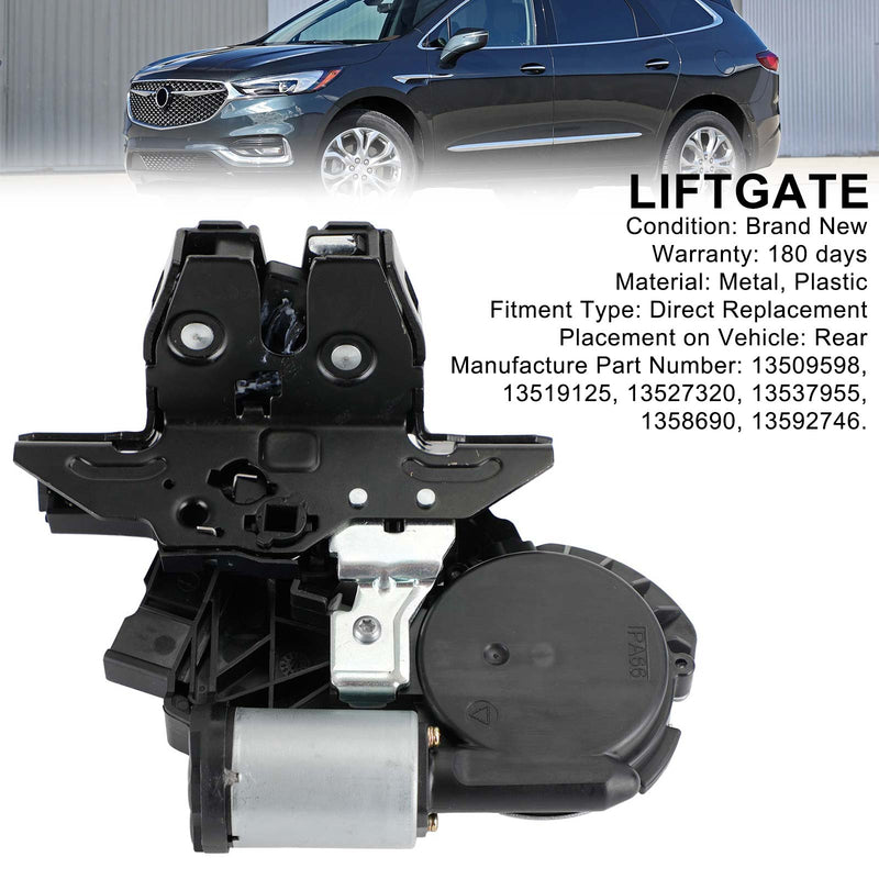 Pestillo para portón trasero Chevrolet Equinox Suburban Tahoe Traverse 2015-2020