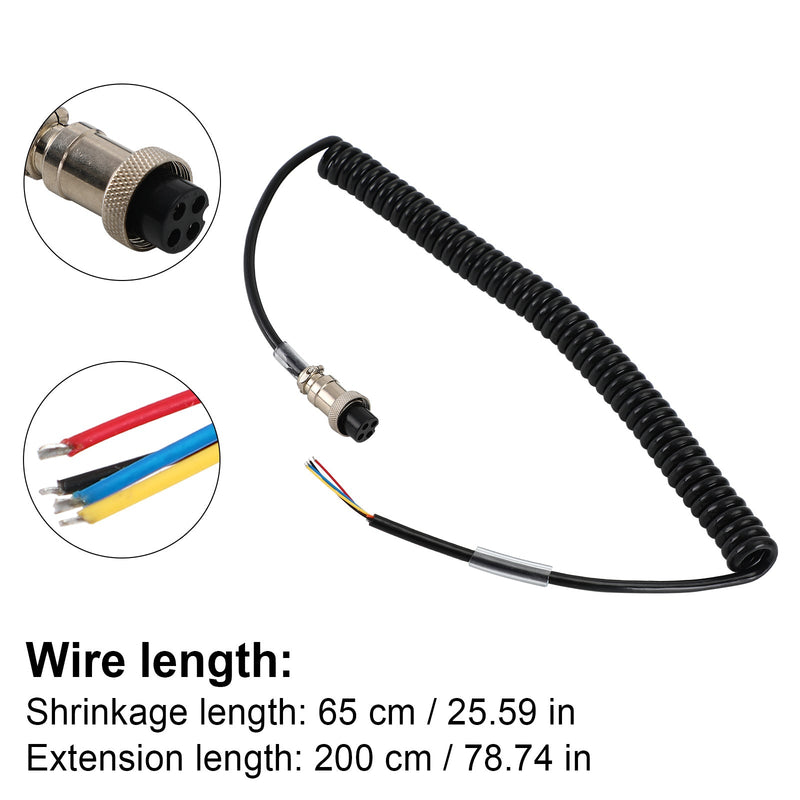 Mikrofon Spiralkabel Ersatzkabel 4 Pin für Pr550Pr3100 Auto Walkie Talkie