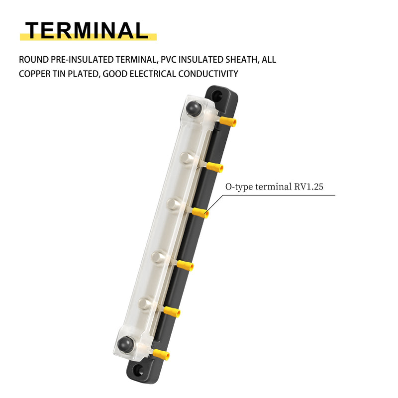 2/4/6/12-Wege-zweireihiges Auto-Sammelschienenblock-Verteilerterminal für Auto-Marine