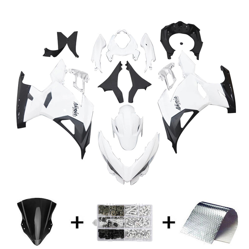 Kit de carenagem Amotopart para Kawasaki EX400 Ninja400 2018-2023 corpo de plástico ABS