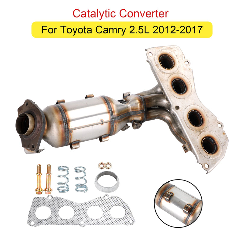 2012 2013-2017 Toyota Camry 2,5L grenrörskatalysator direktpassning