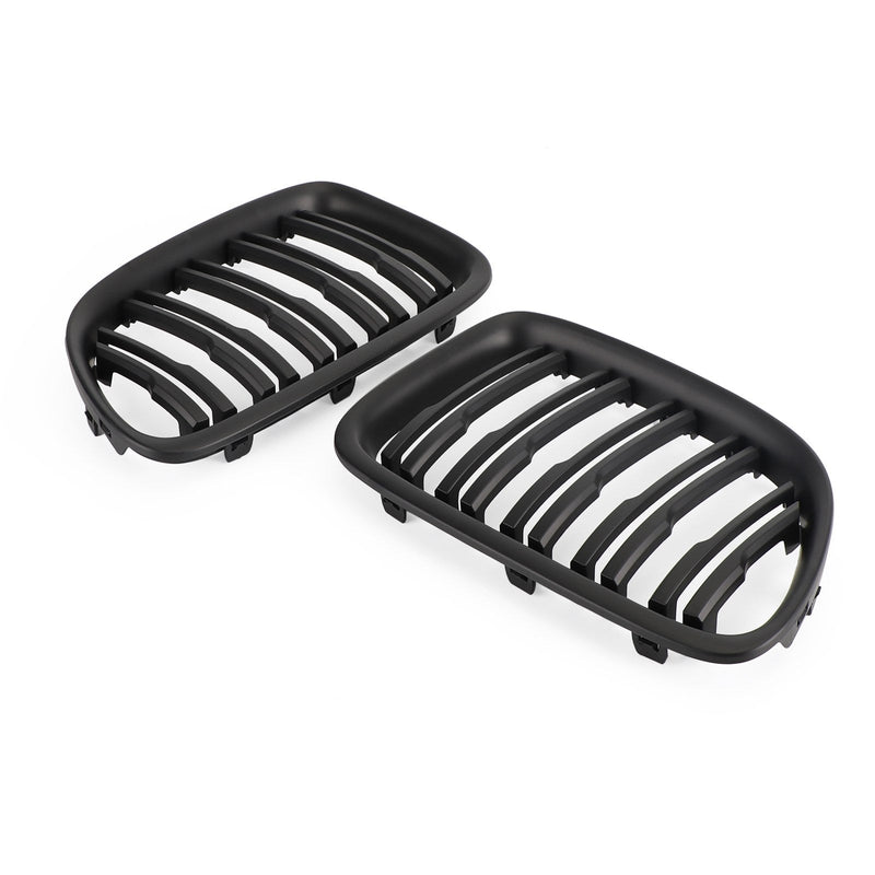 Matt sort dobbel lamell foran hette nyregrille passer til BMW X1 E84 2009-14 SUV