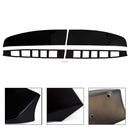 Ford Transit Custom 2012–2023, glänzend schwarzer hinterer Doppelscheunentür-Dachspoiler