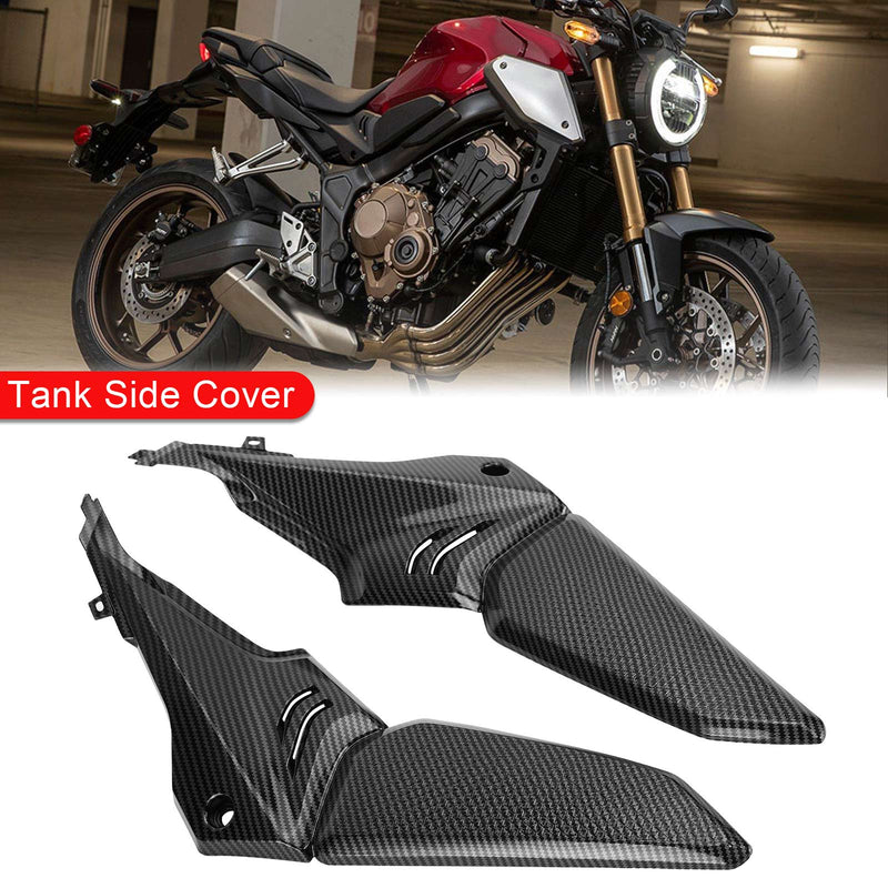 ABS-sidepaneldeksel i plast Bensintankkledning for Honda CBR650R CB650R 2019-2020 Generisk