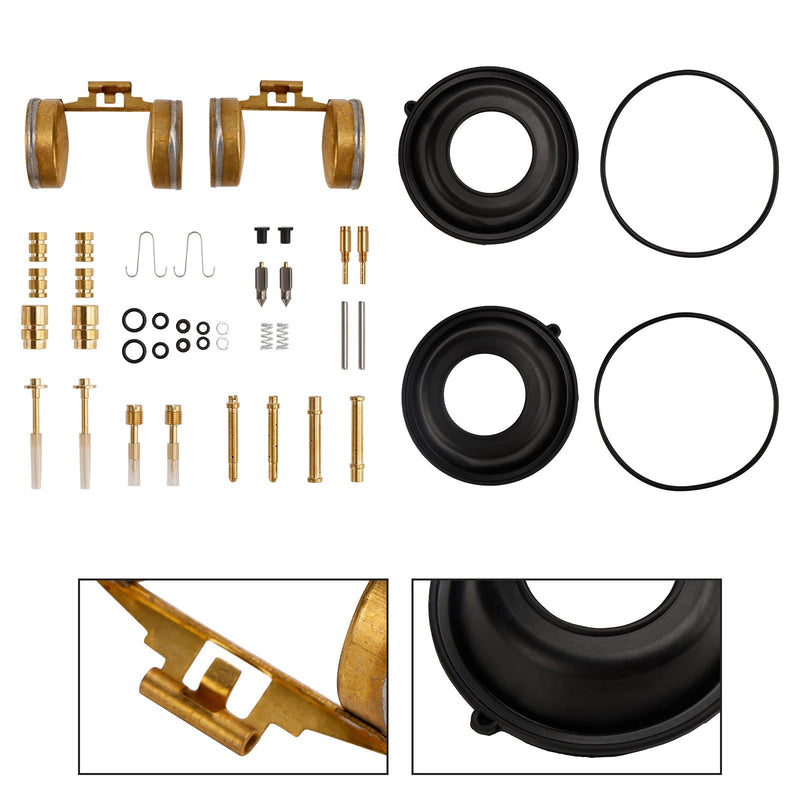 Kit de reparo de carburador compatível com Honda CB350 1968-1972 CL350 1968-1973