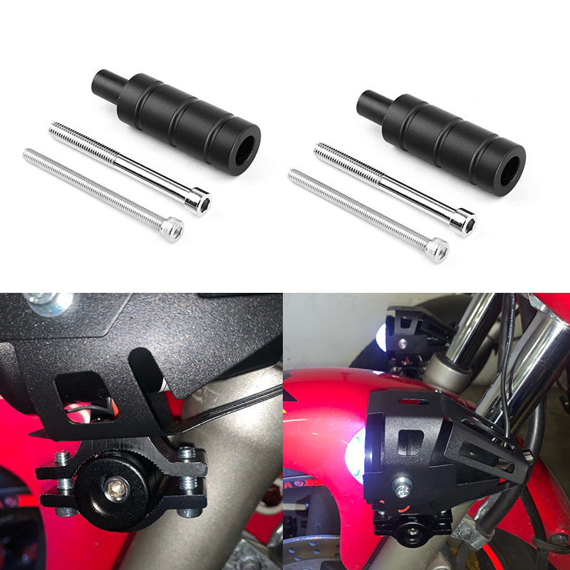 Areyourshop Aluminium M8 M6 Motorsykkel Frontlykt Tåkelys Bracket Extender Støttestang