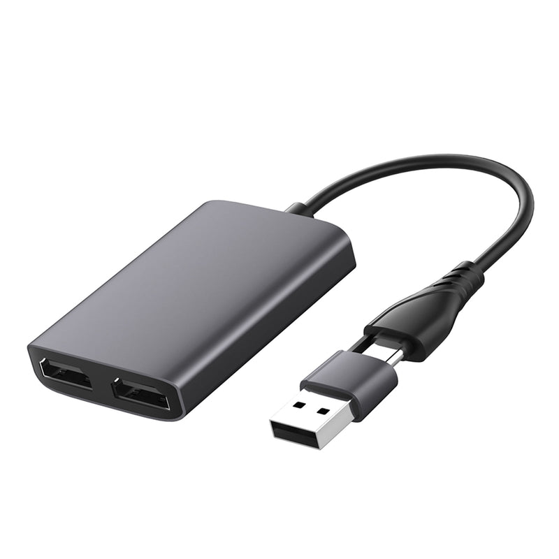 Typ C/USB3.0 till Dual HDMI-adapter för Apple M1 M2 Mac Windows Typ C/USB3.0 Hub