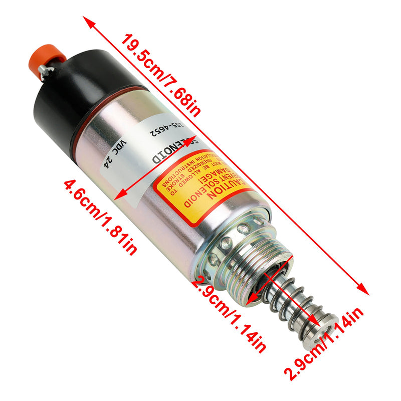 Zawór elektromagnetyczny odcinający paliwo 8C-3663 155-4652 125-5772 dla CAT 3126 3114 3116