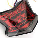 Piloto trasero intermitente LED para Kawasaki Z650 Ninja 650 Z900 17-24 Plata Genérico