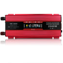 Bilstrømomformer Inverter DC 12V til AC 220V LCD 2000W transformator LED-skjerm