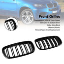BMW X6 M (E71) 2009–2014 Frontstoßstange, Nierengitter, Grill, glänzend schwarz
