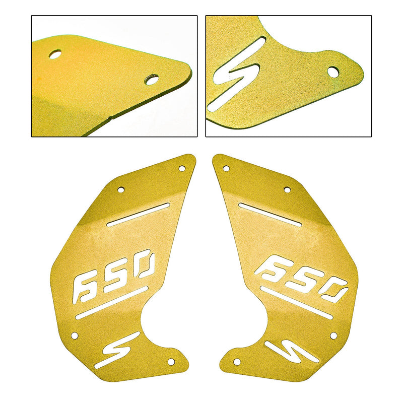 Motorabdeckplatte Seitenverkleidung Gold für Kawasaki Vulcan S En650 Vn650 2015-2022 Cafe