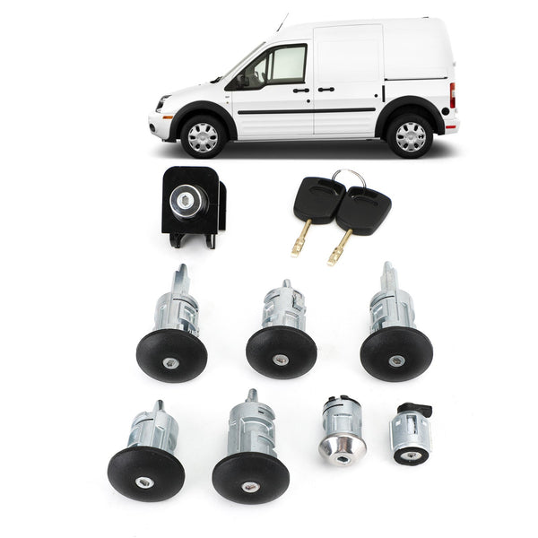 Conjunto de trava Transit Connect adequado para Ford 02-07 com trava de porta de tanque de capô genérica