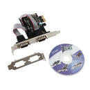 Pcie para rs232 dupla serial wch382 chip pci-express extensor placa adaptador cartão