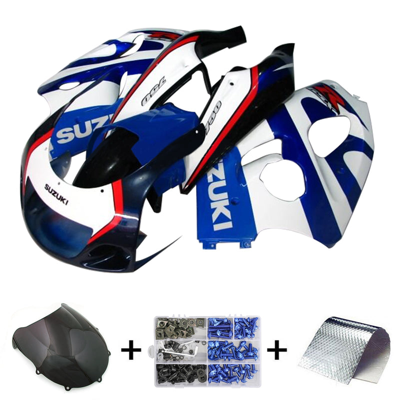 Amotopart Suzuki GSXR600 1996-2000 GSXR750 1996-1999 Fairing Set Body