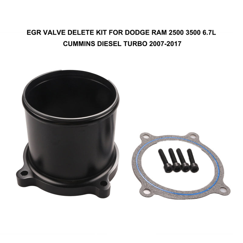 Kit de exclusão de válvula EGR para Dodge Ram 2500 3500 6.7L Cummins Diesel Turbo 2007-2017 Genérico