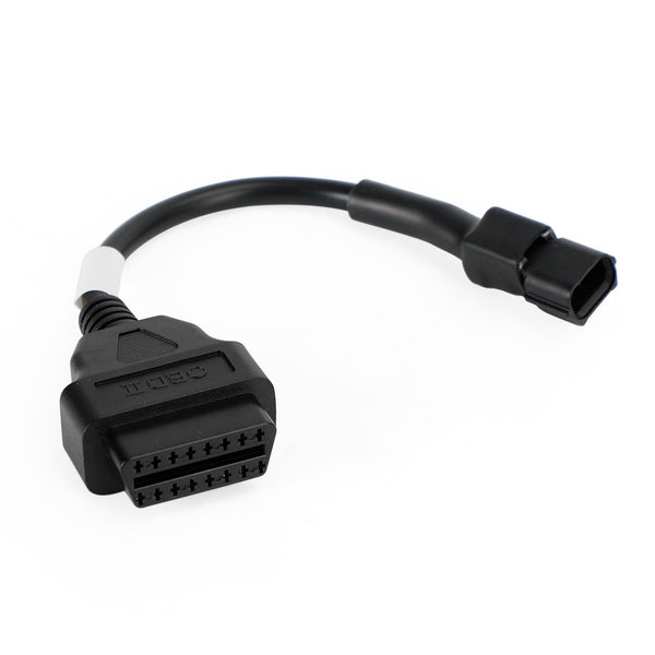 Adaptador OBD de motocicleta de 3 a 16 pinos Conector de cabo de diagnóstico OBD2 para KYMCO