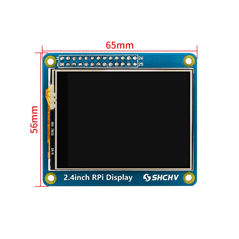 2,4 Zoll 320*240 Pixel LED -Anzeige für Raspberry PI 4B 3B+ Null 2 W