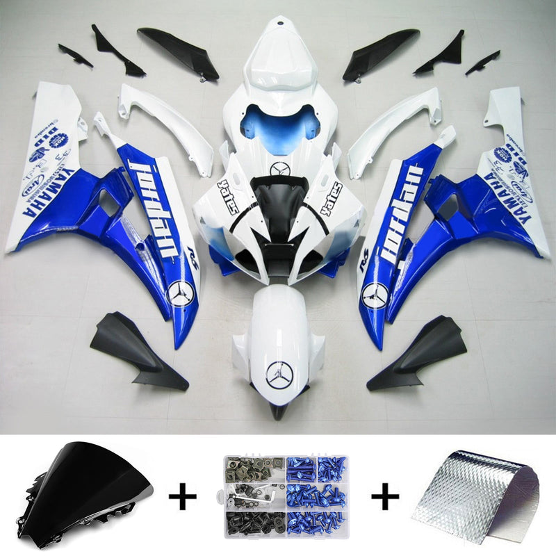 Kåpesett for Yamaha YZF 600 R6 2006-2007 Generisk