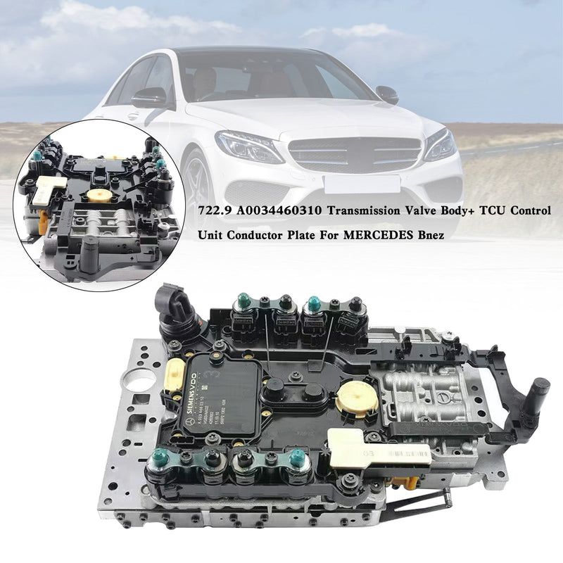 722.9 A0034460310 Getriebeventilkörper + TCU-Leiterplatte für MERCEDES Benz