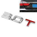 3.0T 3D Metal Emblems Badge Sticker til Audi A3 A4 A5 A6 A7 B6 B7 B8 Q3 Q5 Q7 TT