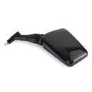 PAR DE ESPELHOS NOVO Preto Esquerda Direita Espelho 8MM 10MM Para Motocicleta Moto Genérico